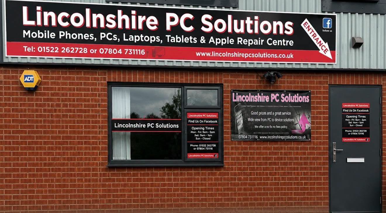 Lincolnshire PC Solutions shop front in Lincoln